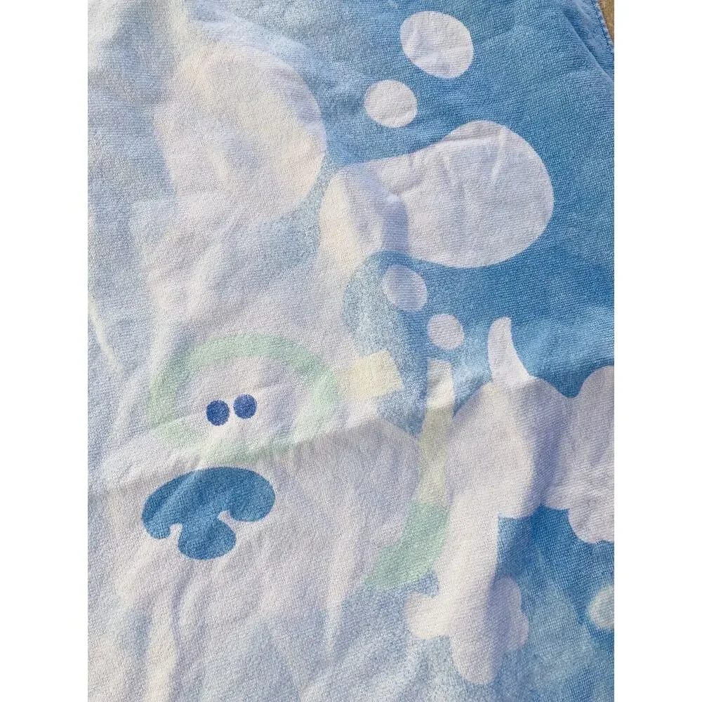 Vintage 2000 Blues Clues Viacom TV Show Beach Bath Towel Fish Sea Ocean Scuba